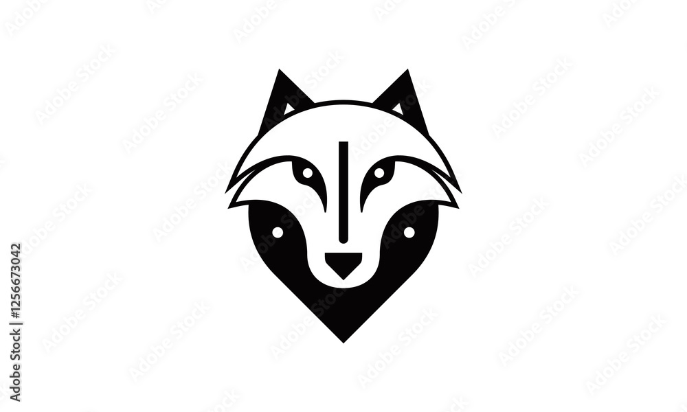Obraz premium Wolf Head Logo Vector