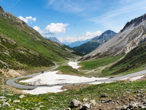 panorama of the forcola pass