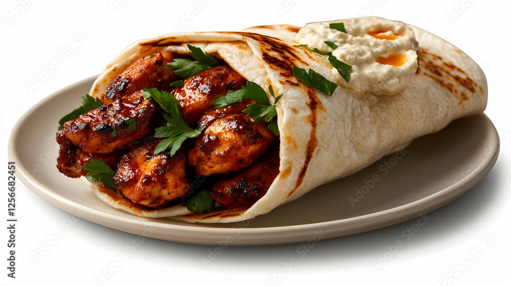 Delicious grilled chicken wrap with fresh ingredients, perfect for a savory meal or snack. Indulge in flavorful goodness! Delicious grilled chicken wrap with fresh ingredients, perfect for a savory meal or snack. Indulge in flavorful goodness!