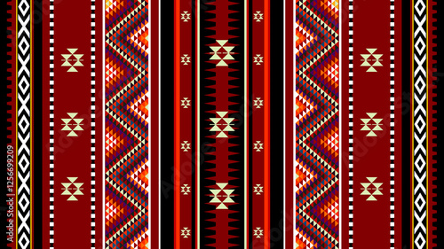 Valokuva Detailed Artisanal Vertical Motif Traditional Handmade Sadu Rug