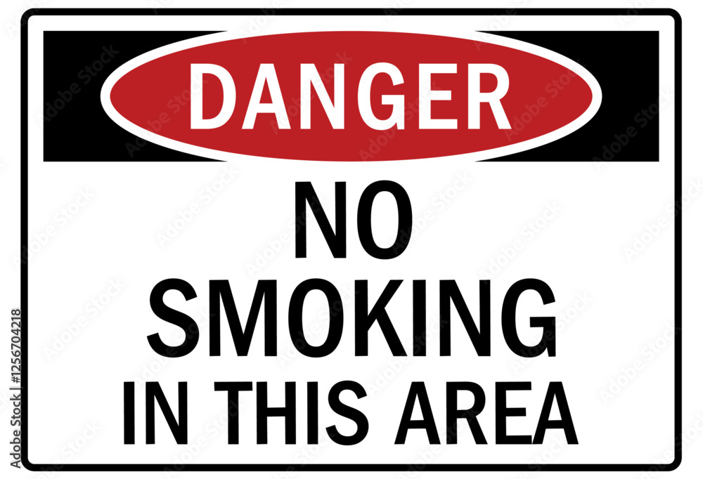 No smoking sign in this area No smoking sign in this area