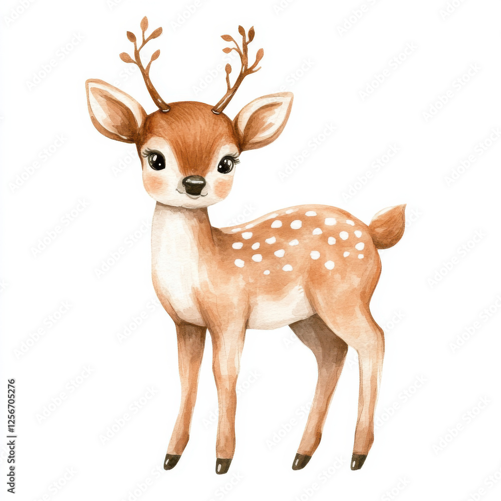 cute watercolor illustration of a cute cute watercolor illustration of a cute