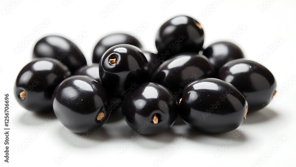 Close-up of glossy black olives - fresh culinary delight - food photography Close-up of glossy black olives - fresh culinary delight - food photography
