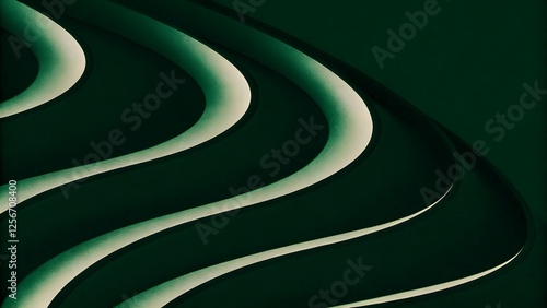 Minimalist green abstract gradient background with