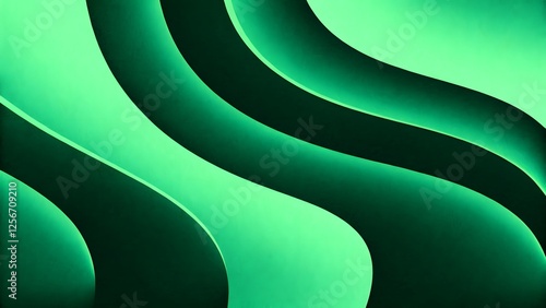 Minimalist green abstract gradient background with