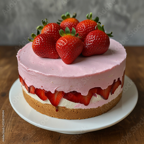 Tarta de fresa photo