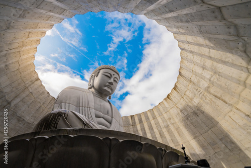 Hill of the Buddha, Hokkaido - Japan. A landmark near the Sapporo City, taken with fish eye lens. So many people visit from Thailand, India, China, and other countries.