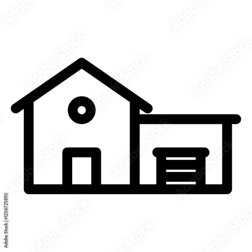 house with garage icon