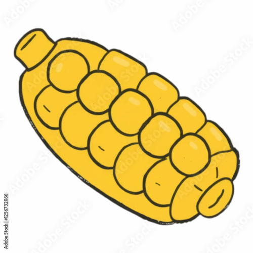 Illustration of Corn for Farm and AgricultureThemed Designs