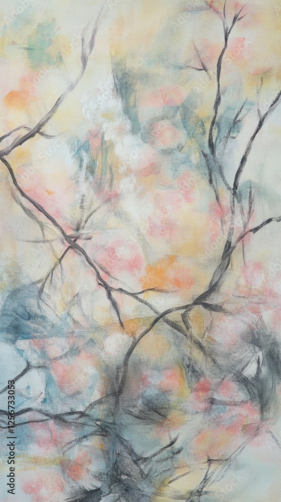 Delicate Willow and Peach Blossoms in Harmony, Symbolizing Renewal and Serenity of Spring
Delicate Willow and Peach Blossoms in Harmony, Symbolizing Renewal and Serenity of Spring