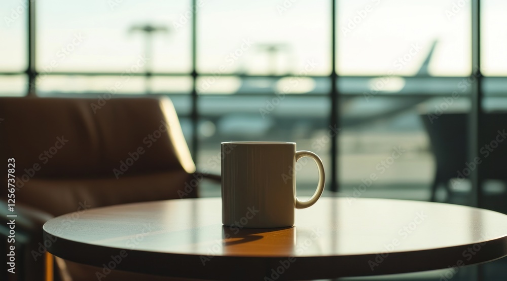 Airport Lounge Serenity: A Moment of Calm Before Departure Airport Lounge Serenity: A Moment of Calm Before Departure