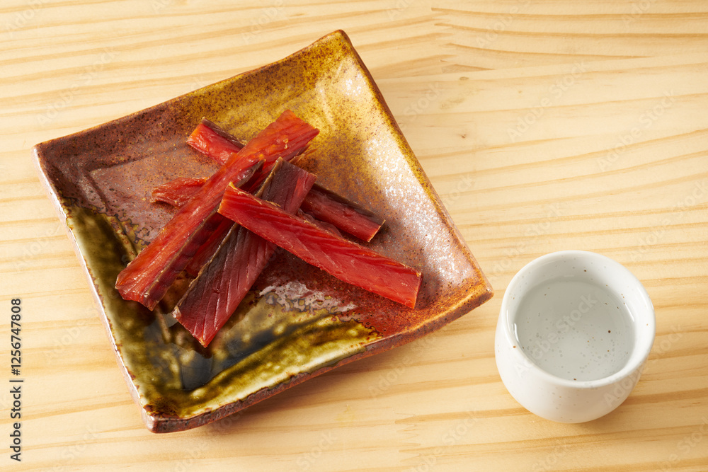 Fototapeta premium 鮭とば 珍味のイメージ