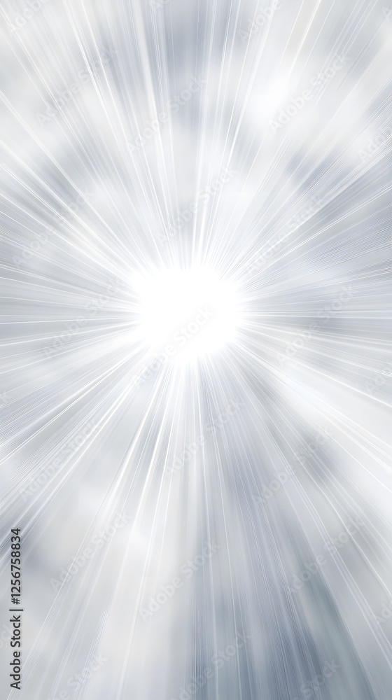 Fototapeta premium Abstract Radial Light Burst with Grey Background