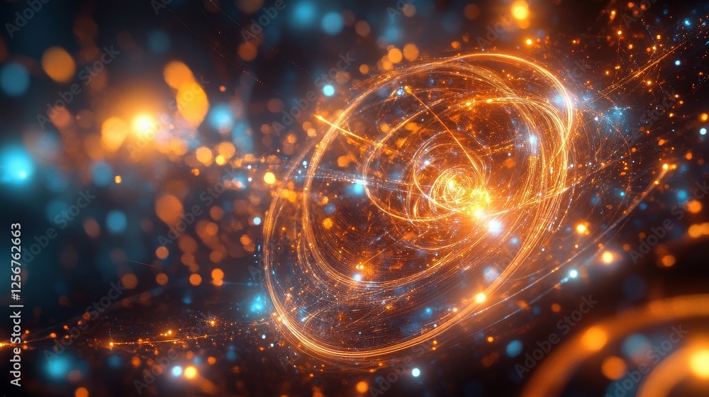 Quantum System Illuminated by Swirling Qubit Pattern Quantum System Illuminated by Swirling Qubit Pattern