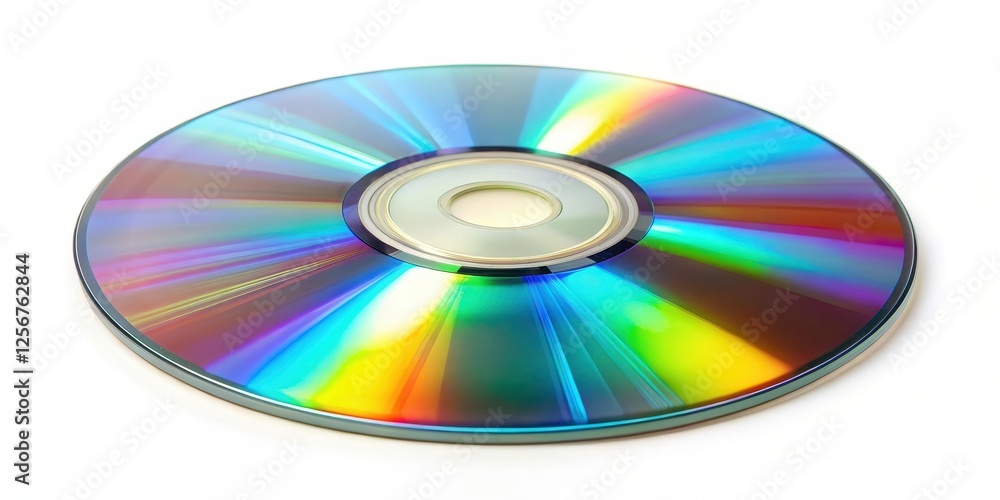 Compact Disc on White Background Compact Disc on White Background
