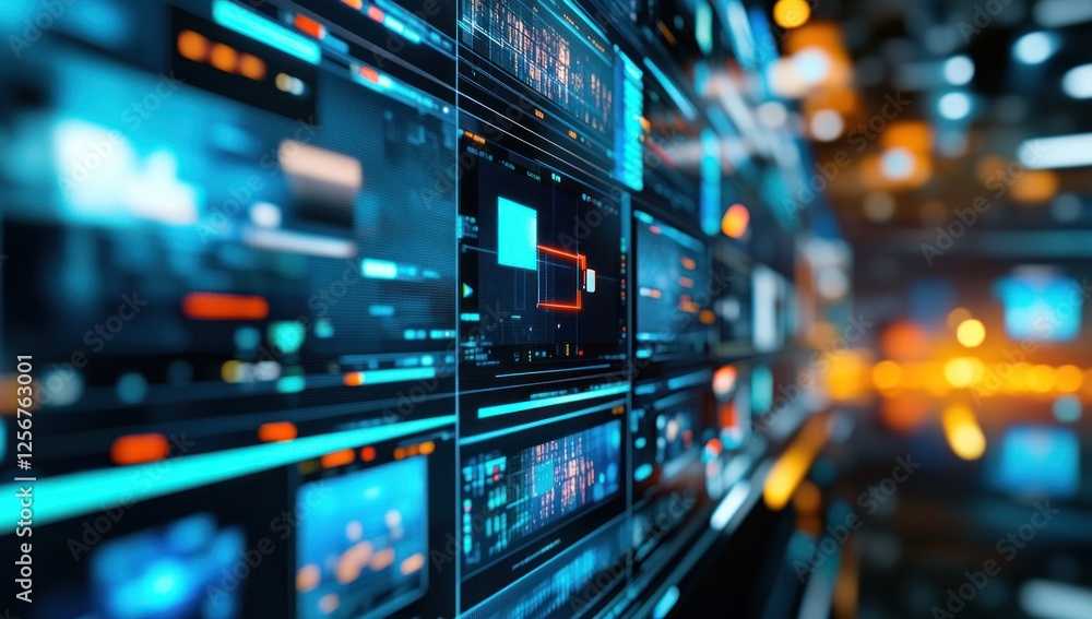 Futuristic Digital Interface: A Glimpse into the World of Data Visualization Futuristic Digital Interface: A Glimpse into the World of Data Visualization