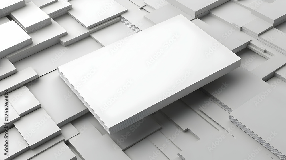 Blank card mockup, abstract background, design template Blank card mockup, abstract background, design template