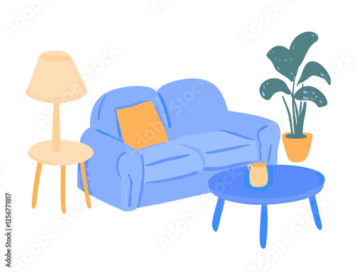interior of a comfortable cosy living room