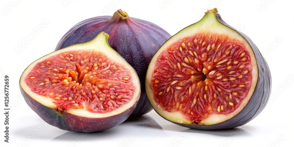 Figs on White Background Figs on White Background