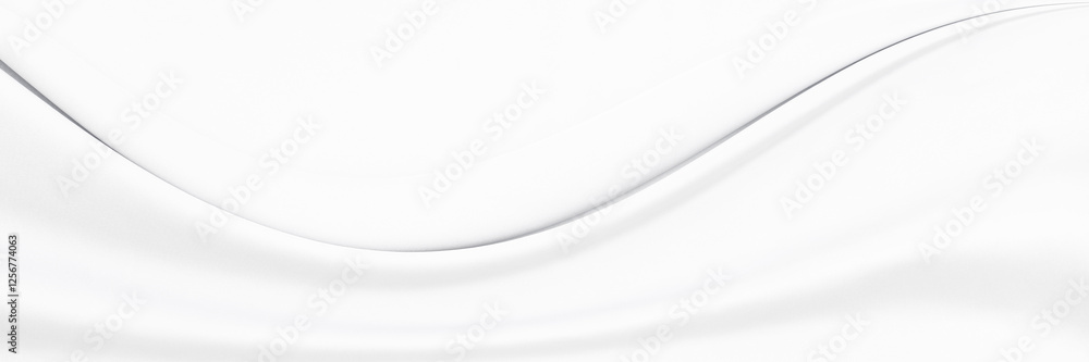 Obraz premium White gray satin texture that is white silver fabric silk panorama background with beautiful soft blur pattern natural.