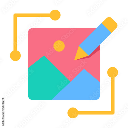 Automated Image Editing Icon