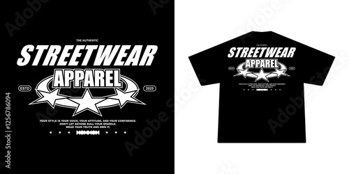 Futuristic streetwear Poster With Aesthetic Graphic Design for T shirt Street Wear and Urban Style