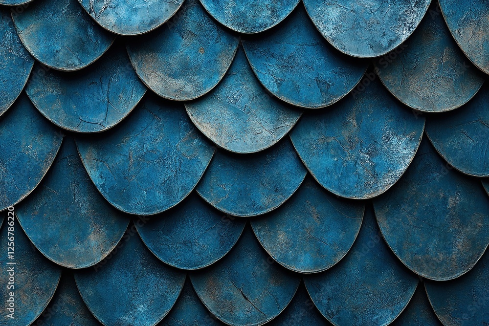 custom made wallpaper toronto digitalDeep Blue Scale Texture: Abstract Background Design with Overlapping Shapes and Patina Effect for Artistic Inspiration