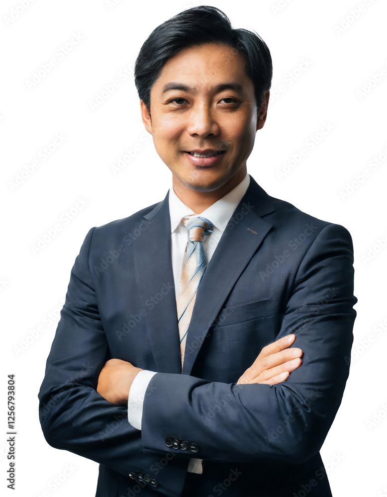 Portrait of only one Man. White Background. Portrait of only one Man. White Background.