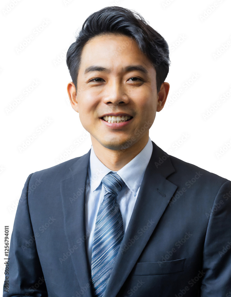 Portrait of only one Man. White Background. Portrait of only one Man. White Background.
