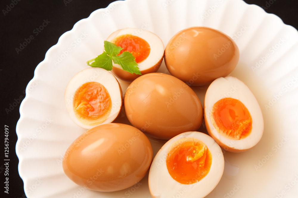煮卵 スタジオ撮影 煮卵 スタジオ撮影