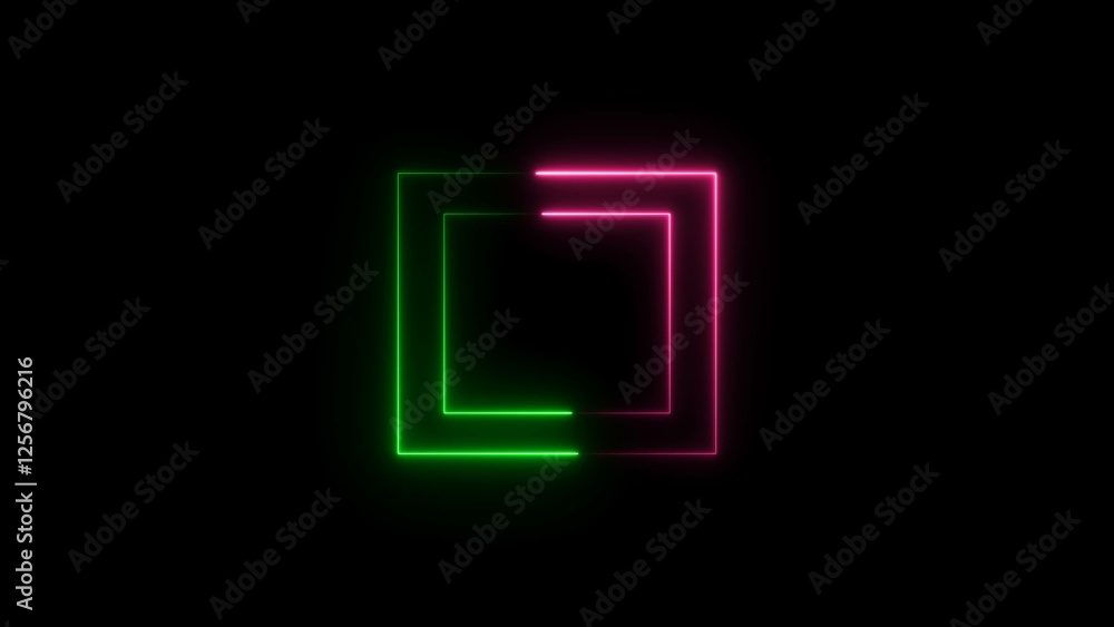 abstract neon rectangle and circle icon ilustretion background. abstract neon rectangle and circle icon ilustretion background.