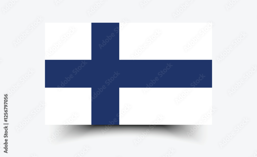 Finland flag. Flag of Finland. The official ratio. Flag icon. Standard color. Standard size. A rectangular flag. Computer illustration. Digital illustration. Vector illustration. Finland flag. Flag of Finland. The official ratio. Flag icon. Standard color. Standard size. A rectangular flag. Computer illustration. Digital illustration. Vector illustration.