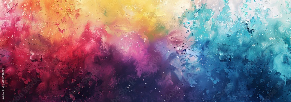 Fototapeta premium Abstract Painting With Vibrant Colors. A Modern, Artistic Background Ideal For Websites, Posters, Or Creative Projects.