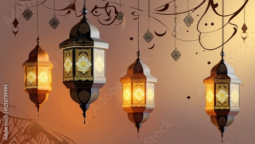 old lantern in the night