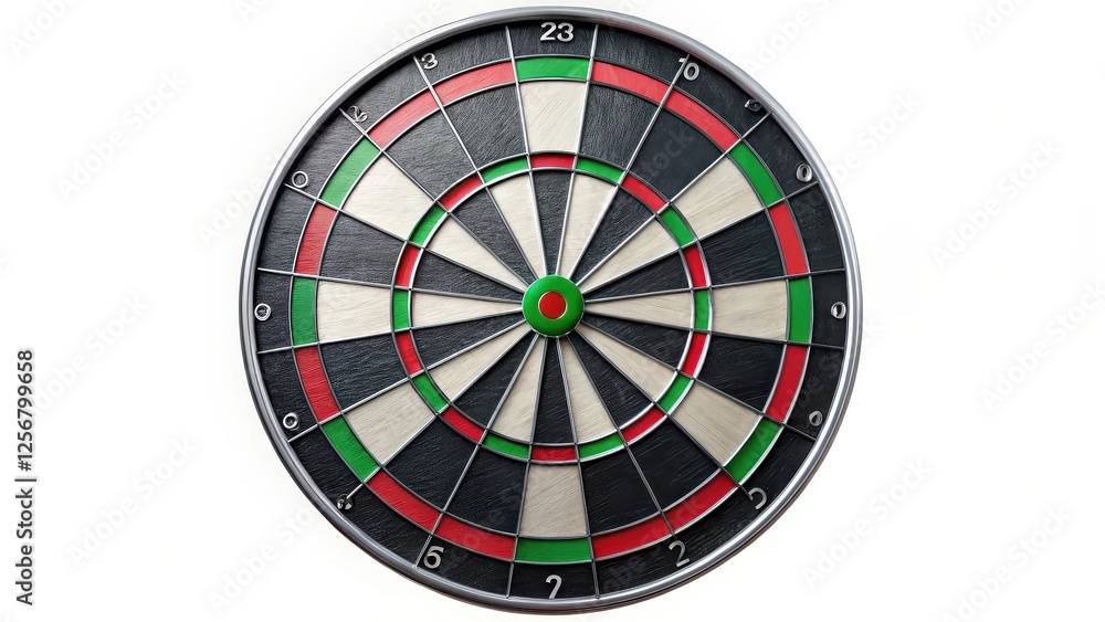 Obraz premium Dartboard on White Background