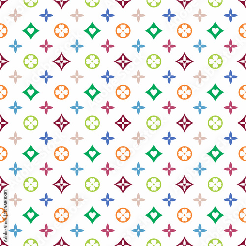 monogram luxury colorful 
