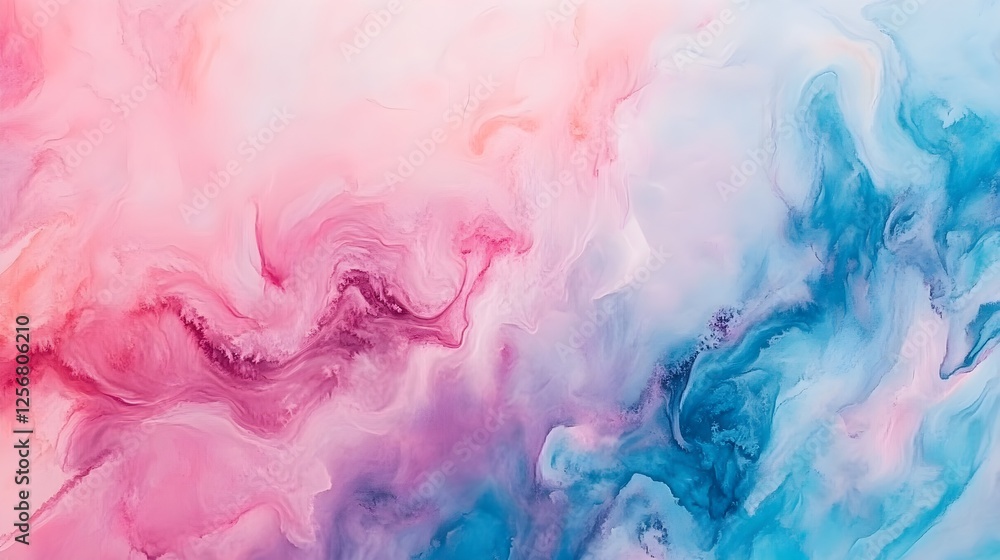 Fototapeta premium Abstract Watercolor Background in Dark Blue and Pastel Purple Hues