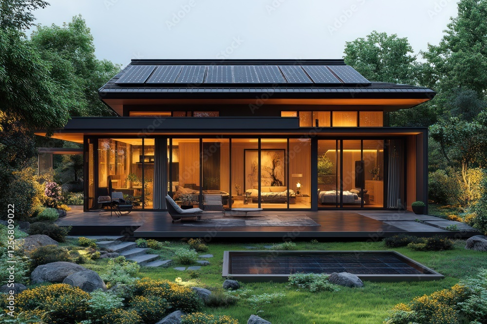 Solar-powered smart home with IoT-integrated energy systems and real-time efficiency monitoring through an AI interface Solar-powered smart home with IoT-integrated energy systems and real-time efficiency monitoring through an AI interface