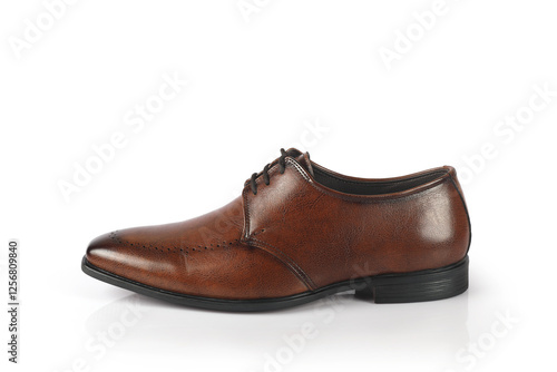 Wallpaper Mural Classic leather formal Shoes isolated on a white background 	 Torontodigital.ca
