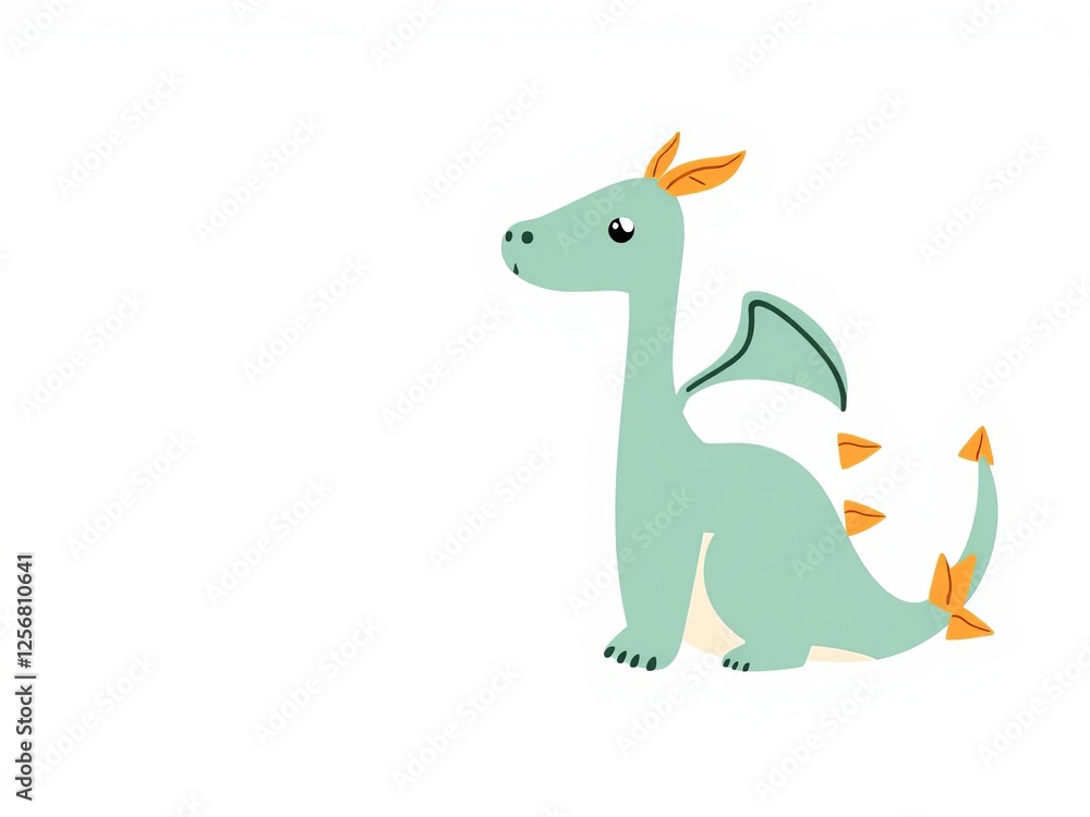 Cute hand-drawn scandinavian style cartoon dragon faces set in flat design, perfect for kids prints, posters, and cards, hand drawn, element, cute Cute hand-drawn scandinavian style cartoon dragon faces set in flat design, perfect for kids prints, posters, and cards, hand drawn, element, cute
