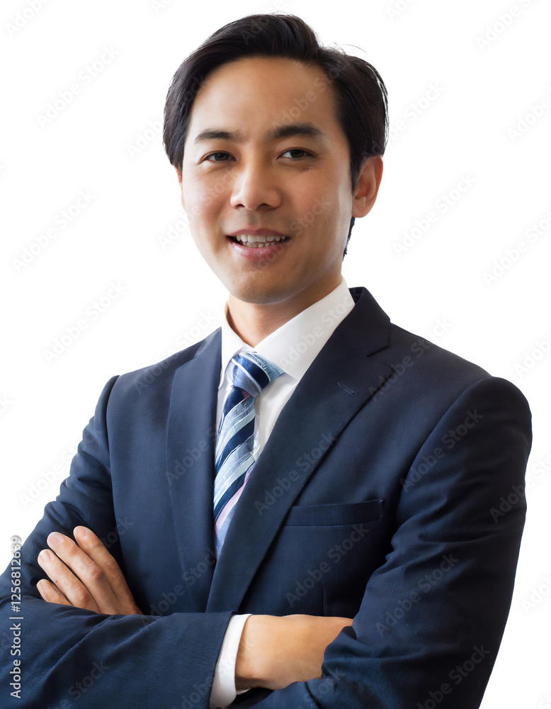 Portrait of only one Man. White Background. Portrait of only one Man. White Background.