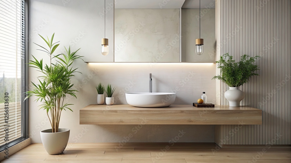 Elegant Minimalist Bathroom Sink Design with Clean Lines and Soft Lighting for Contemporary Interiors Elegant Minimalist Bathroom Sink Design with Clean Lines and Soft Lighting for Contemporary Interiors