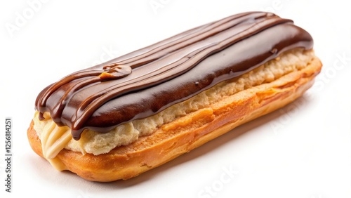Wallpaper Mural Chocolate Eclair on White Background Torontodigital.ca
