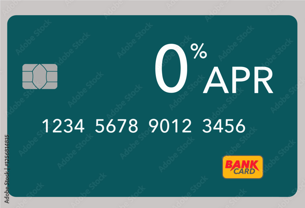 custom made wallpaper toronto digitalHere is a 0% APR credit card isolated on a light colored background.