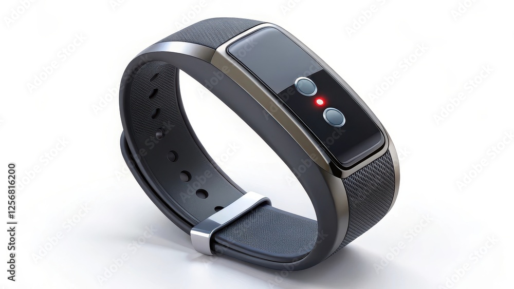 Fitness Tracker, Smart Bracelet, Wearable Technology, Object on White Background Fitness Tracker, Smart Bracelet, Wearable Technology, Object on White Background
