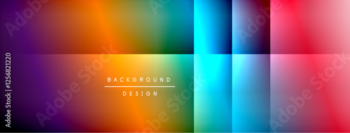 Colorful gradient with lines made of shadow and light. Creative background