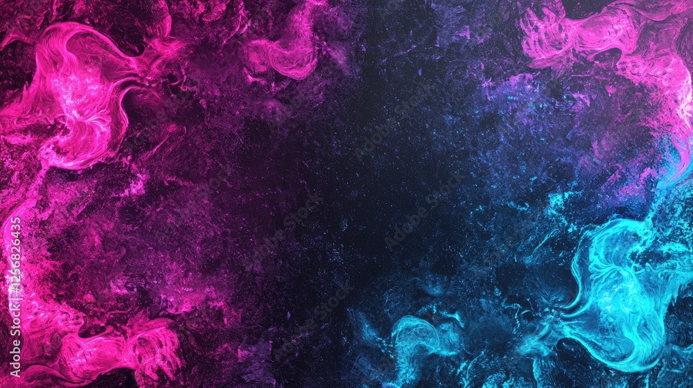 Fototapeta premium Abstract pink blue fire flames background