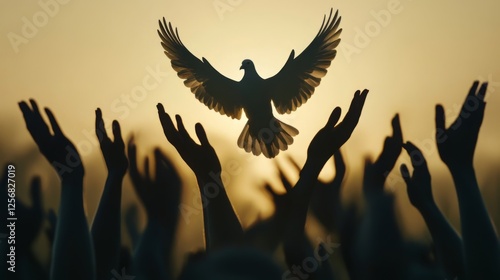 A Dove Ascending: A Symbol of Hope and Faith