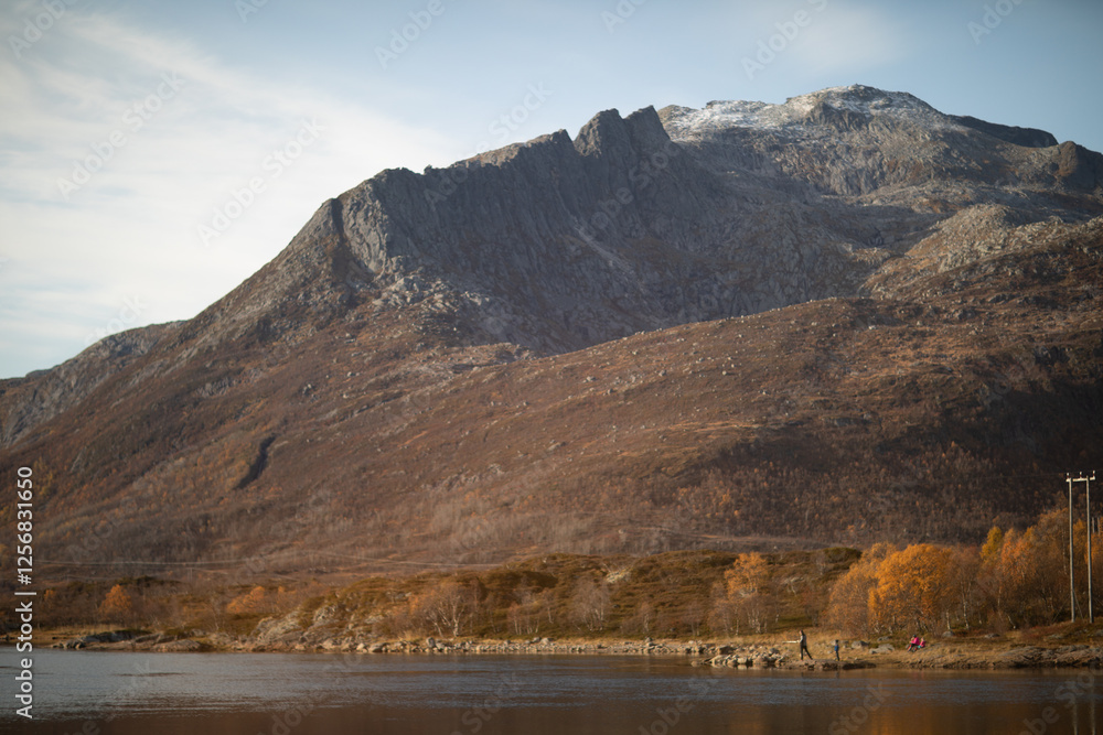 Autumn scenery in Lofoten Islands, Norway Autumn scenery in Lofoten Islands, Norway