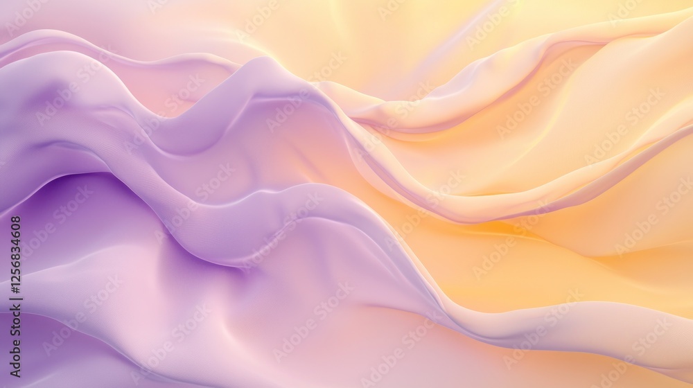 Abstract Pastel Waves: A Serene Digital Art Piece Abstract Pastel Waves: A Serene Digital Art Piece